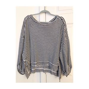 Black and white stripe shirt